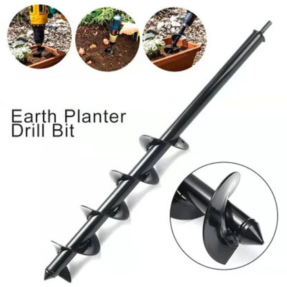 Ground Hexagonal spiral hole drill planter